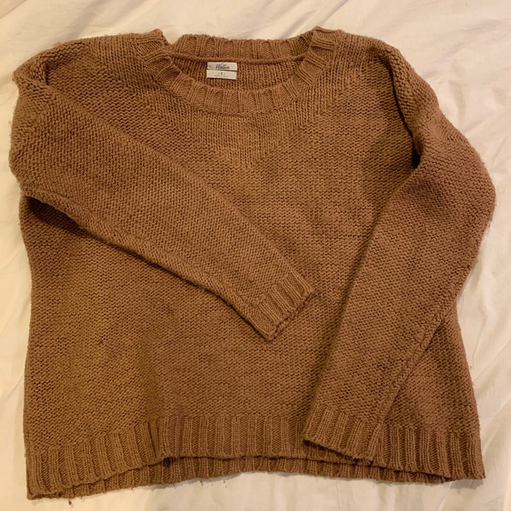 Brown knit sweater